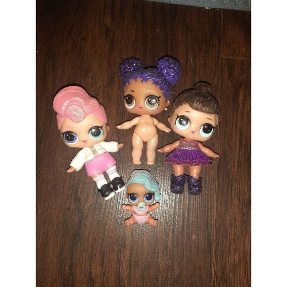 Set of 4 sparkly lol surprise dolls - Picture 1 of 1